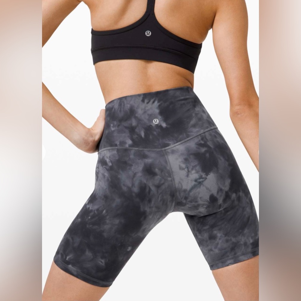 LULULEMON Align Shorts Diamond Dye Pitch Grey Graphite Grey 8” Size 0 EUC